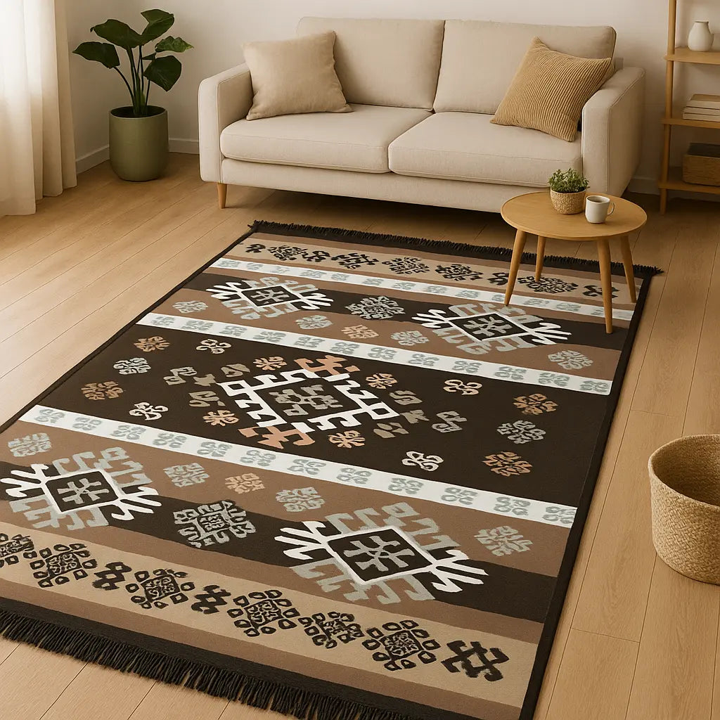 AUTENTICIDAD QUE TRANSFORMA ESPACIOS - ALFOMBRA TURCA ETNICA 2 - 120*180