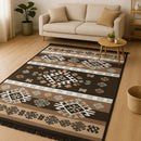 Alfombra turca étnica 120×180 con diseño geométrico artesanal.