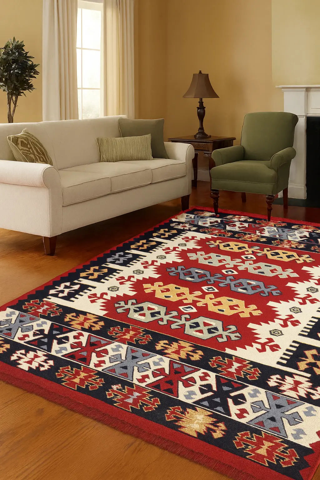 AUTENTICIDAD QUE TRANSFORMA ESPACIOS - ALFOMBRA TURCA ETNICA 5 - 120*180