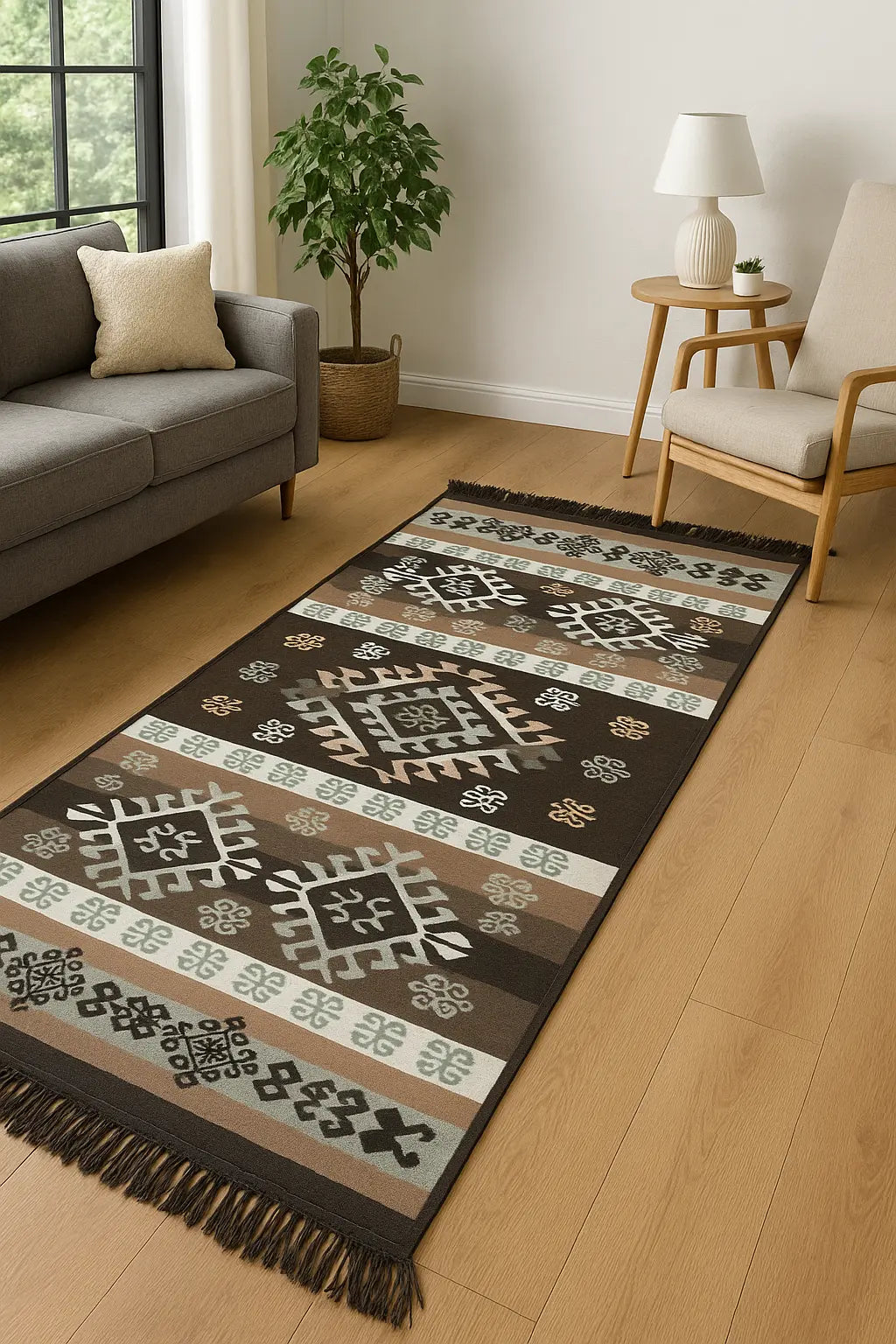 AUTENTICIDAD QUE TRANSFORMA ESPACIOS - ALFOMBRA TURCA ETNICA 2 80*150