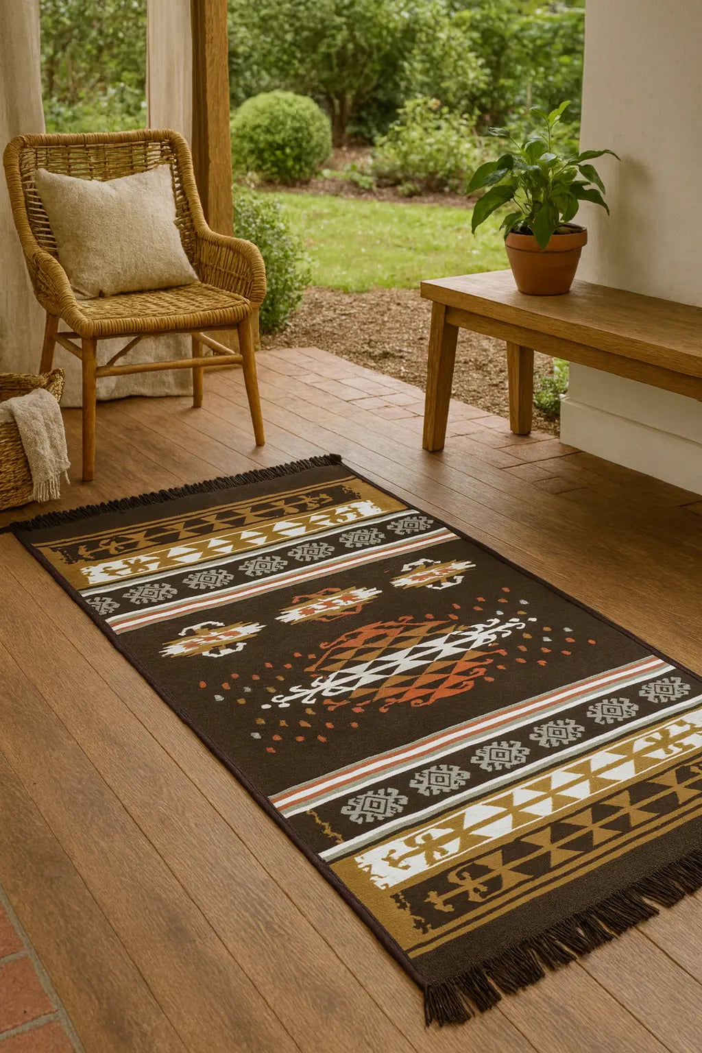 AUTENTICIDAD QUE TRANSFORMA ESPACIOS - ALFOMBRA TURCA ETNICA 4 80*150