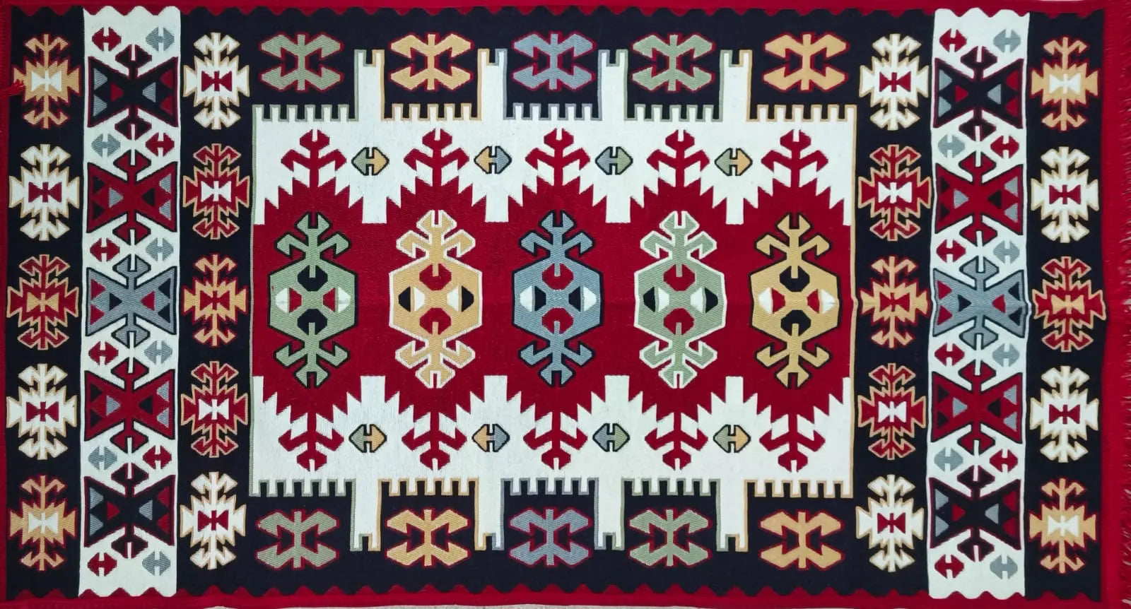 AUTENTICIDAD QUE TRANSFORMA ESPACIOS - ALFOMBRA TURCA ETNICA 5 80*150