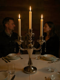 Candelabro 3 Brazos Vidrio Pyrex