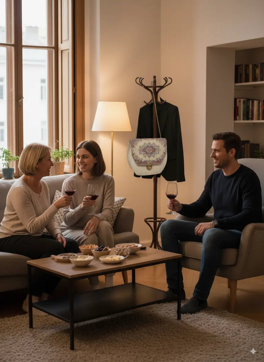 UN BOLSO QUE COMBINA TRADICION Y MODERNIDAD - SARAY GRACE - COLOR MARFIL