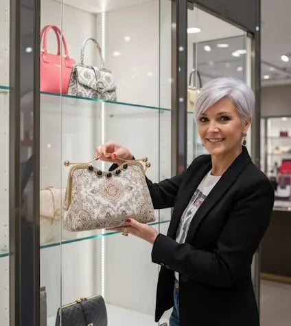 UN BOLSO QUE COMBINA HISTORIA Y LUJO. - SARAY ELEGANCE - COLOR BEIGE