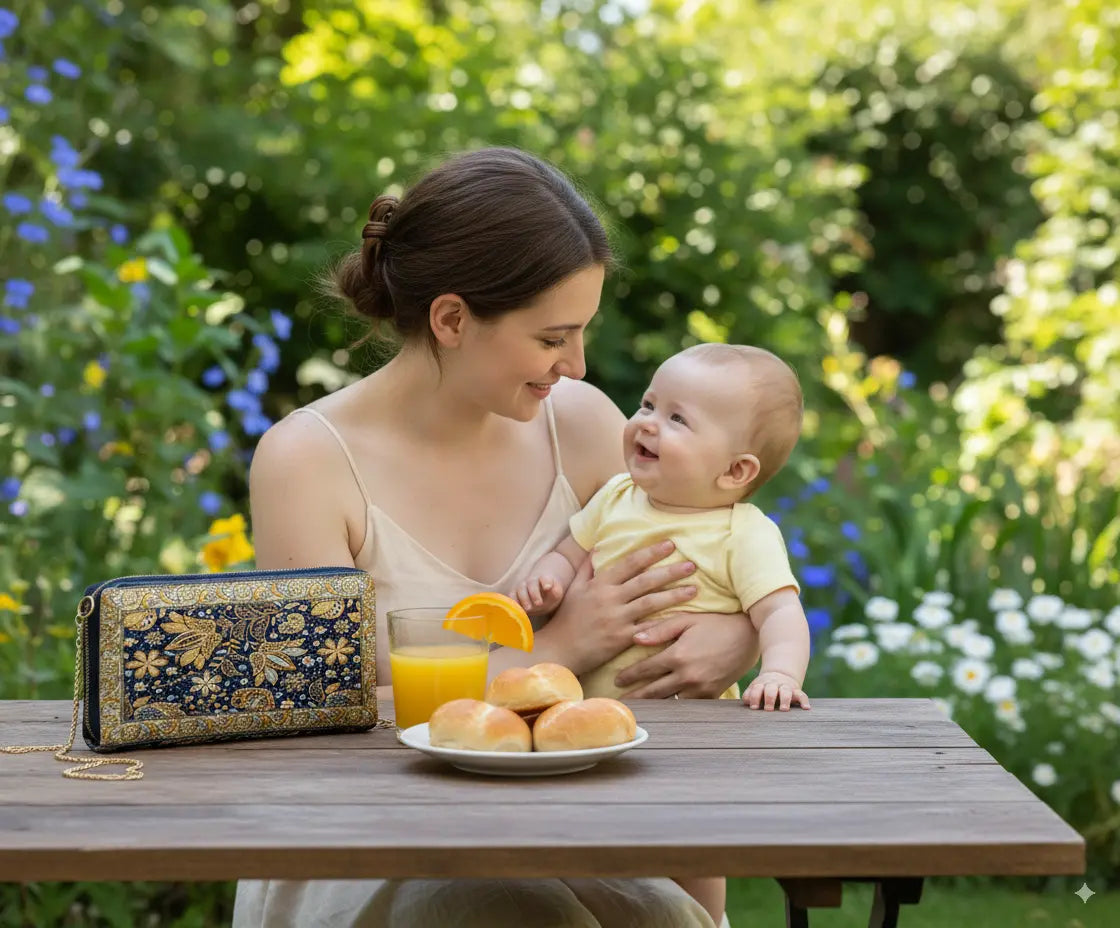 ARTE EN CADA DETALLE. ELEGANCIA EN CADA PASO. - SARAY FLORAL - COLOR AZUL DORADO