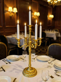 CANDELABRO IMPERIAL DE 5 VELAS METALICO