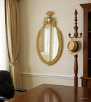 Espejo Decorativo Ovalado Dorado