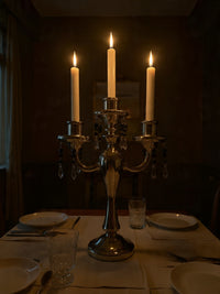 Candelabro 3 Brazos Vidrio Pyrex