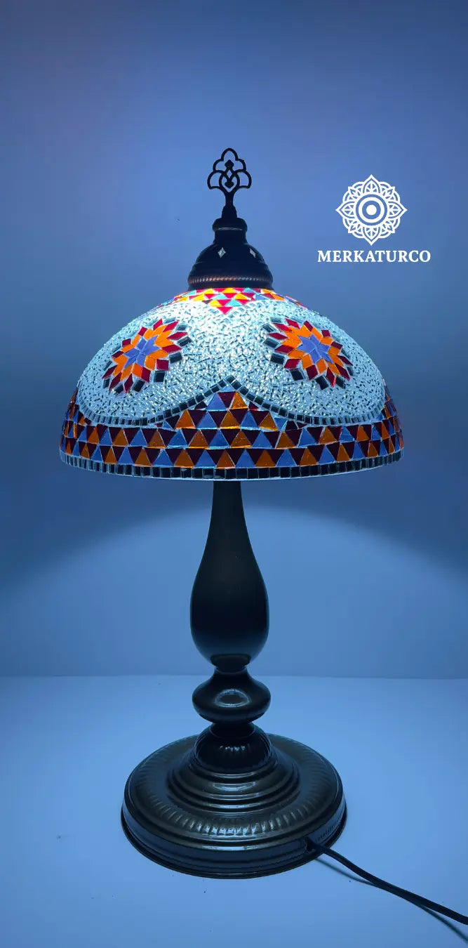 ARTE, COLOR Y CALIDEZ EN UNA SOLA LAMPARA - LAMPARA DE MESA CHAMPIÑON DORADO