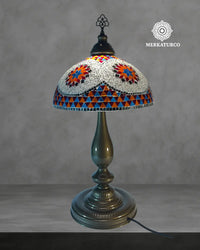 ARTE, COLOR Y CALIDEZ EN UNA SOLA LAMPARA - LAMPARA DE MESA CHAMPIÑON DORADO