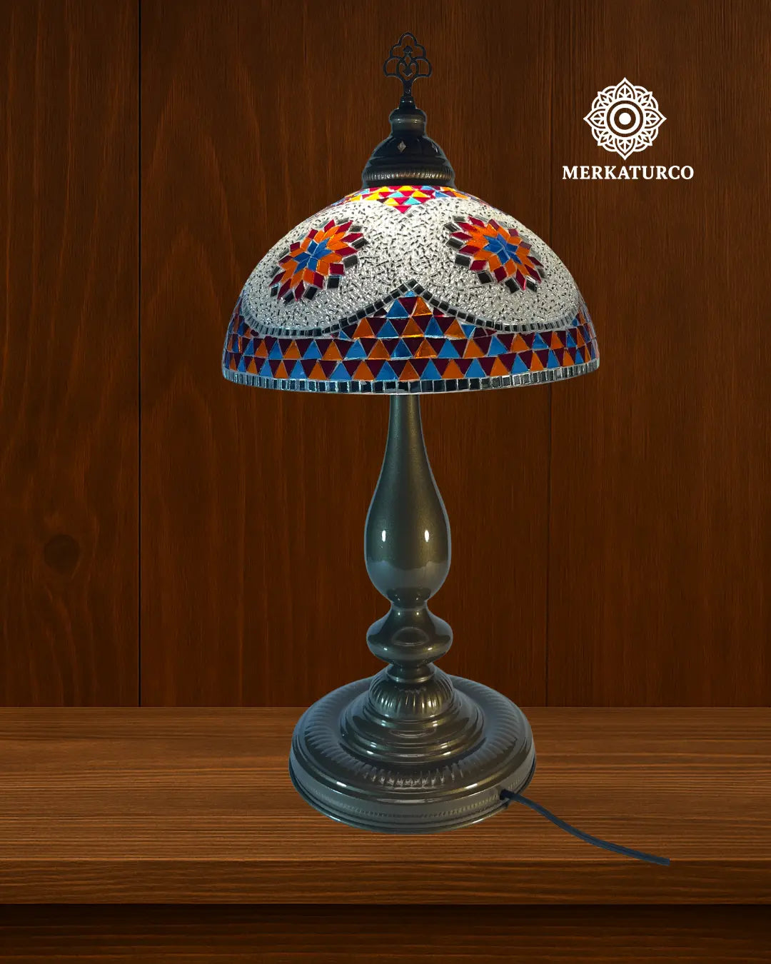 ARTE, COLOR Y CALIDEZ EN UNA SOLA LAMPARA - LAMPARA DE MESA CHAMPIÑON DORADO