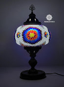 MOSAICO ESPEJADO HECHA A MANO - LAMPARA DE MESA TORRE #5 MODELO 6