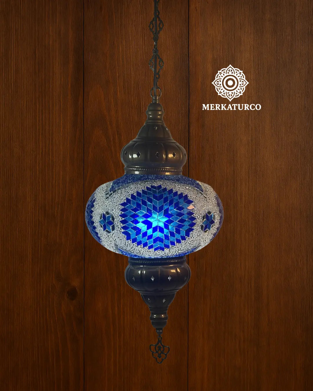 DISEÑO ORIENTAL DE MOSAICO HECHO A MANO - LÁMPARA DE TECHO #5 MODELO 2