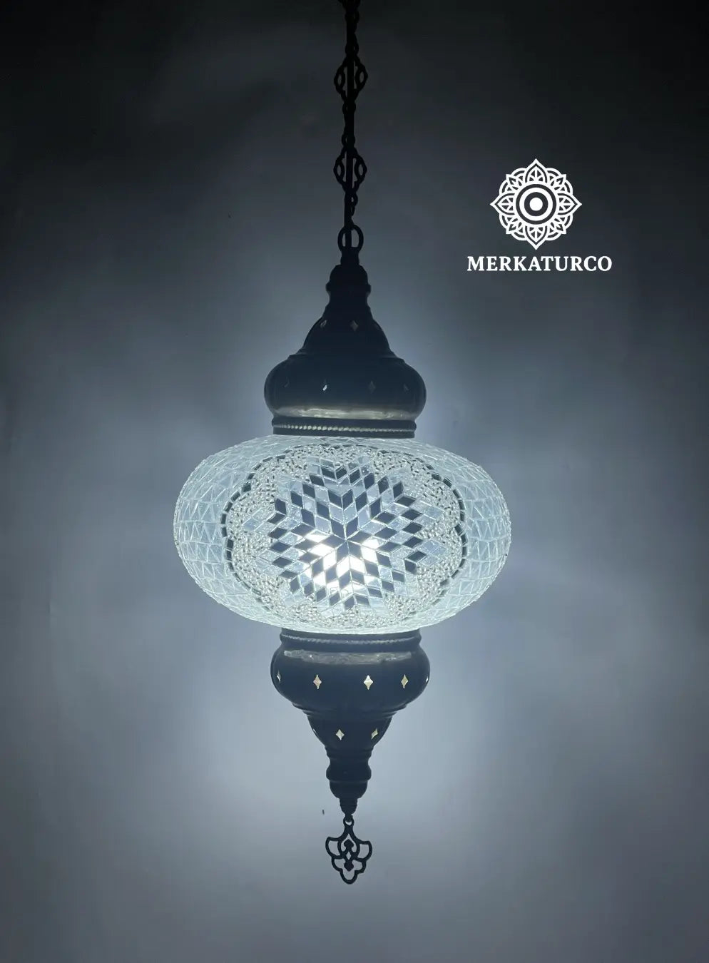 DISEÑO ORIENTAL DE MOSAICO HECHO A MANO - LÁMPARA DE TECHO #5 MODELO 5