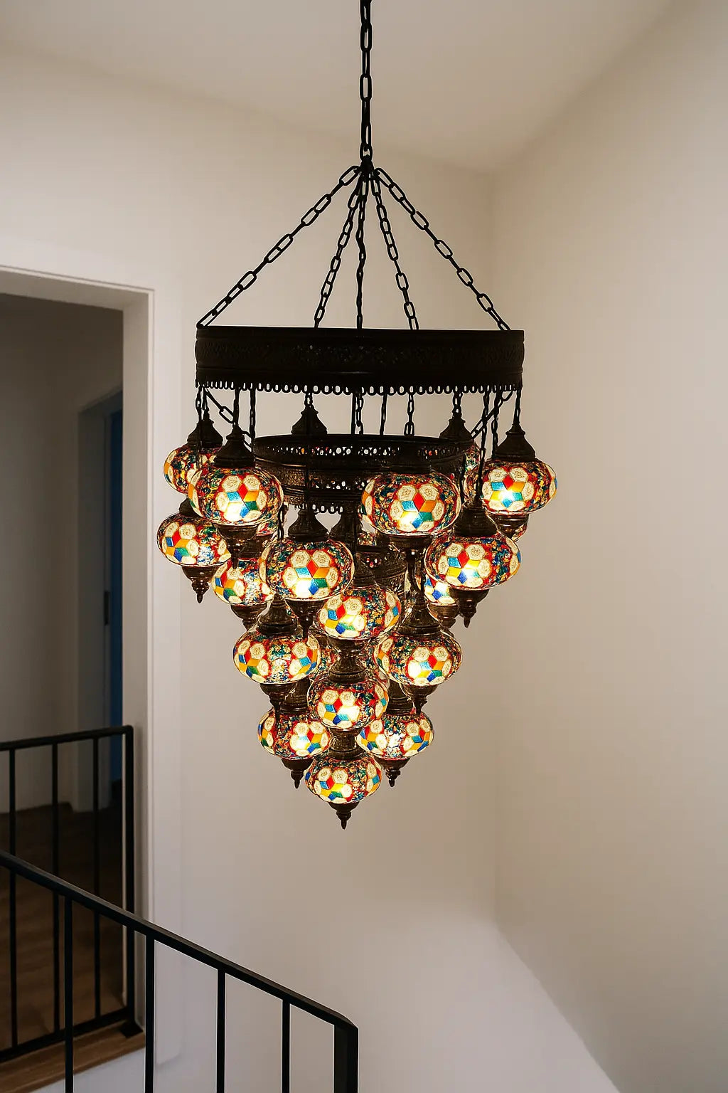 lampara-turca-mosaico-cascada-de-luz-15-esferas-3-foto-3