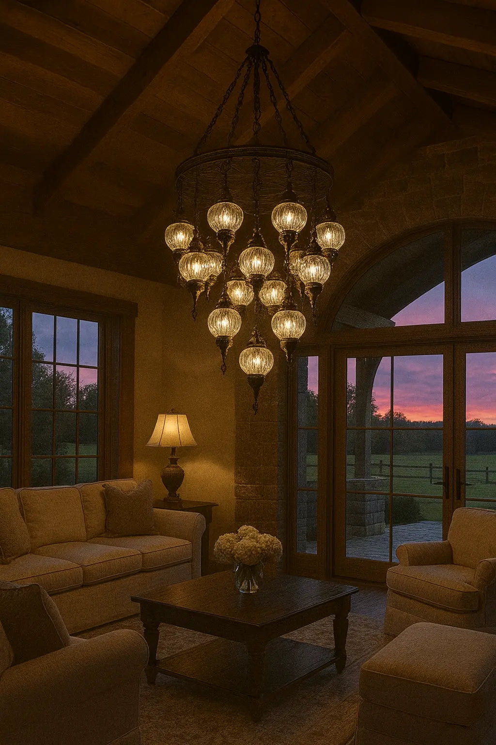 lampara-turca-mosaico-cascada-de-luz-15-esferas-3-foto-4