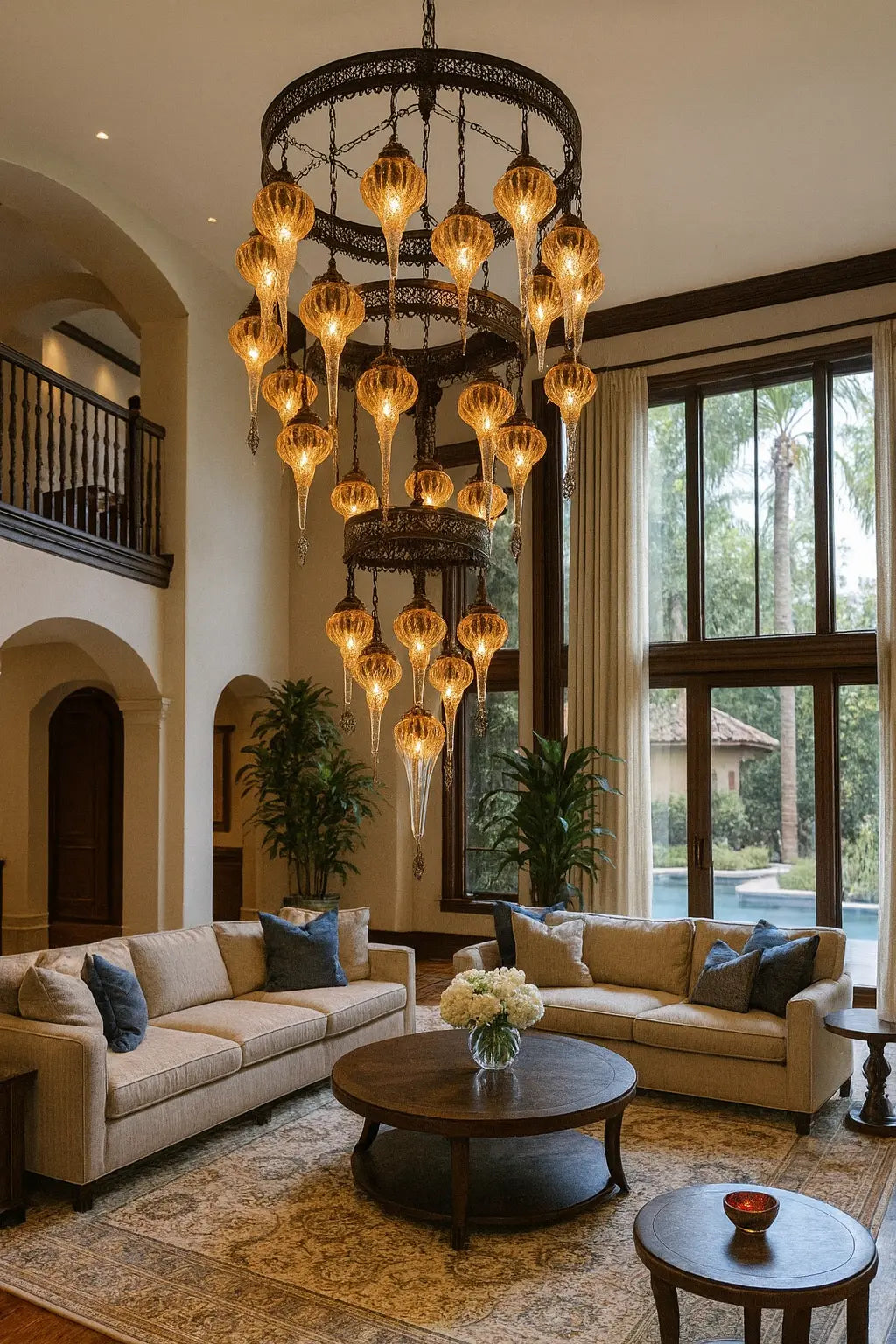 49 ESFERAS, UN ESPECTACULO QUE TRANSFORMA CUALQUIER ESPACIO. - ARCOIRIS IMPERIAL - LAMPARA TURCA DE 49 ESFERAS