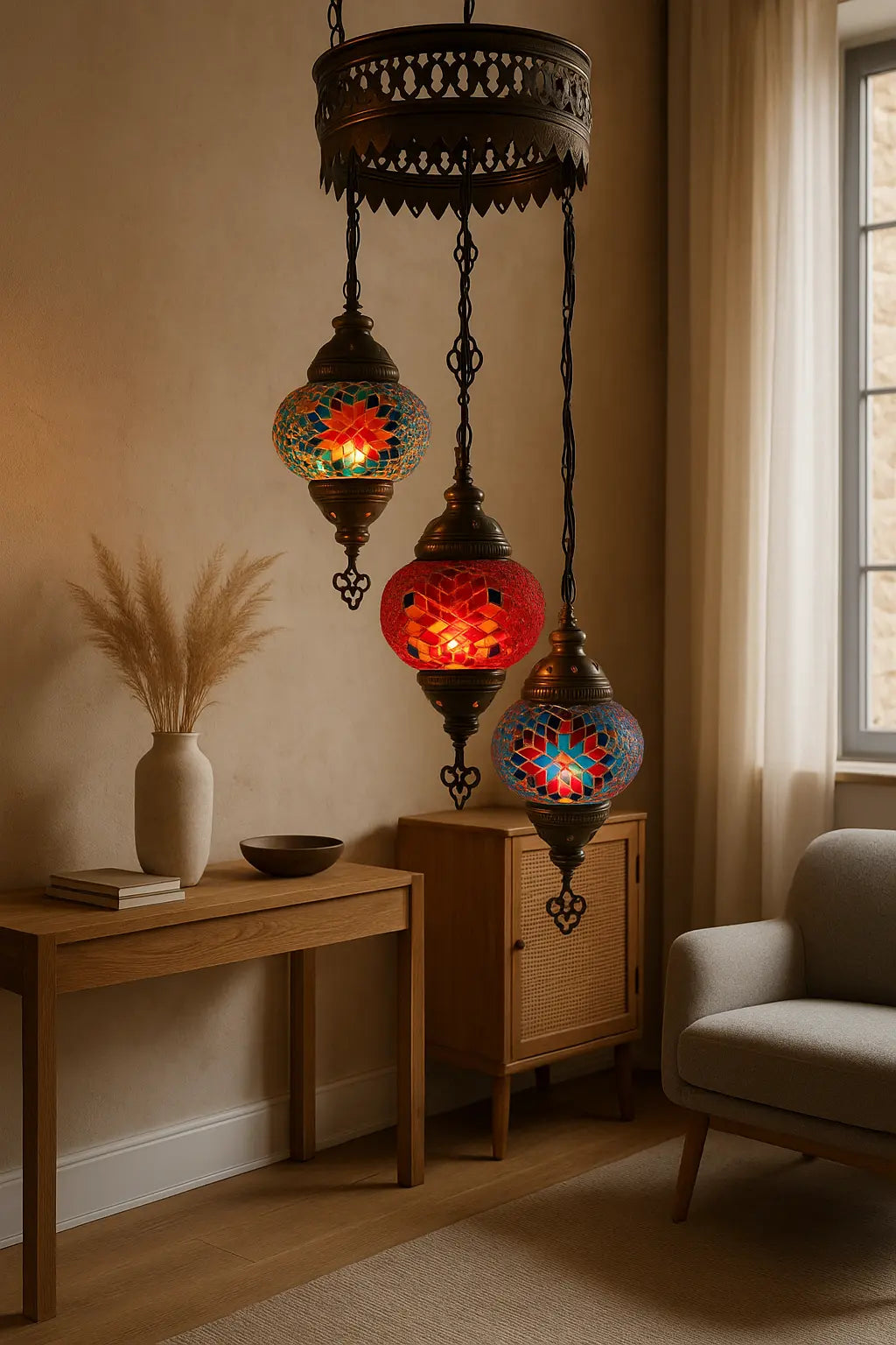 lampara-turca-mosaico-trio-de-magia-2-3-esferas-foto-4