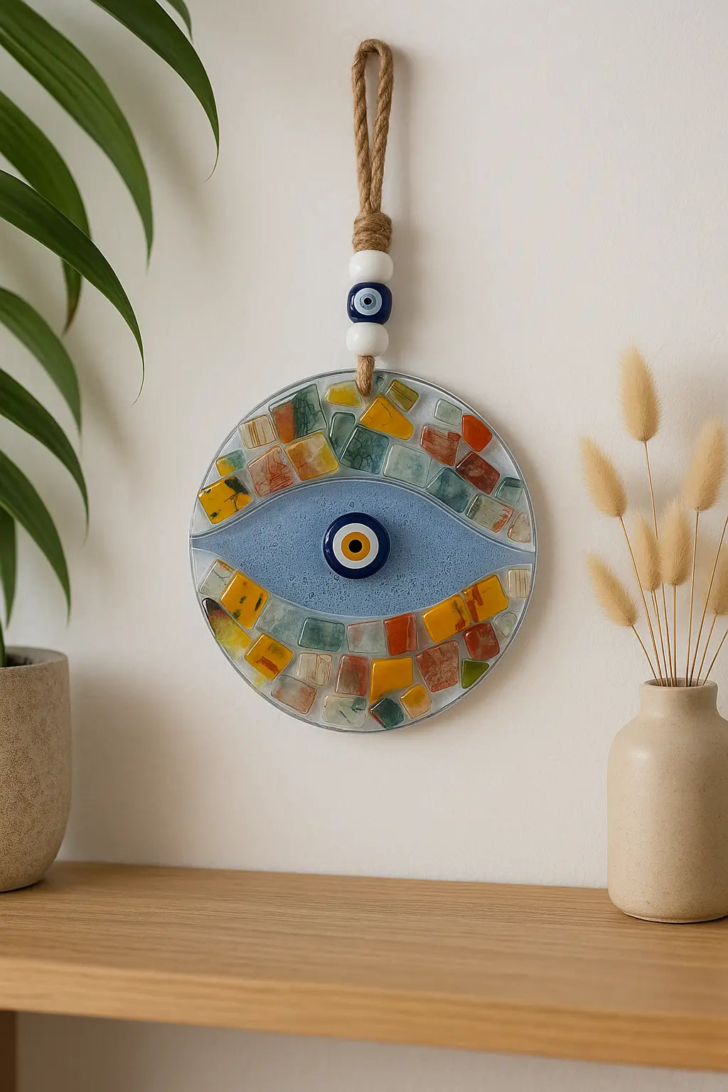 TRADICION MILENARIA QUE PROTEGE CON ESTILO - OJOS TURCOS - AMULETO PROTECTOR - 14CM