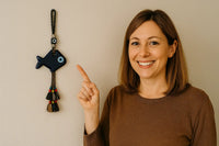 Protege tu hogar con el encanto del Pez Azul de Protección - Colgante Pez Azul de Protección MerkaTurco -