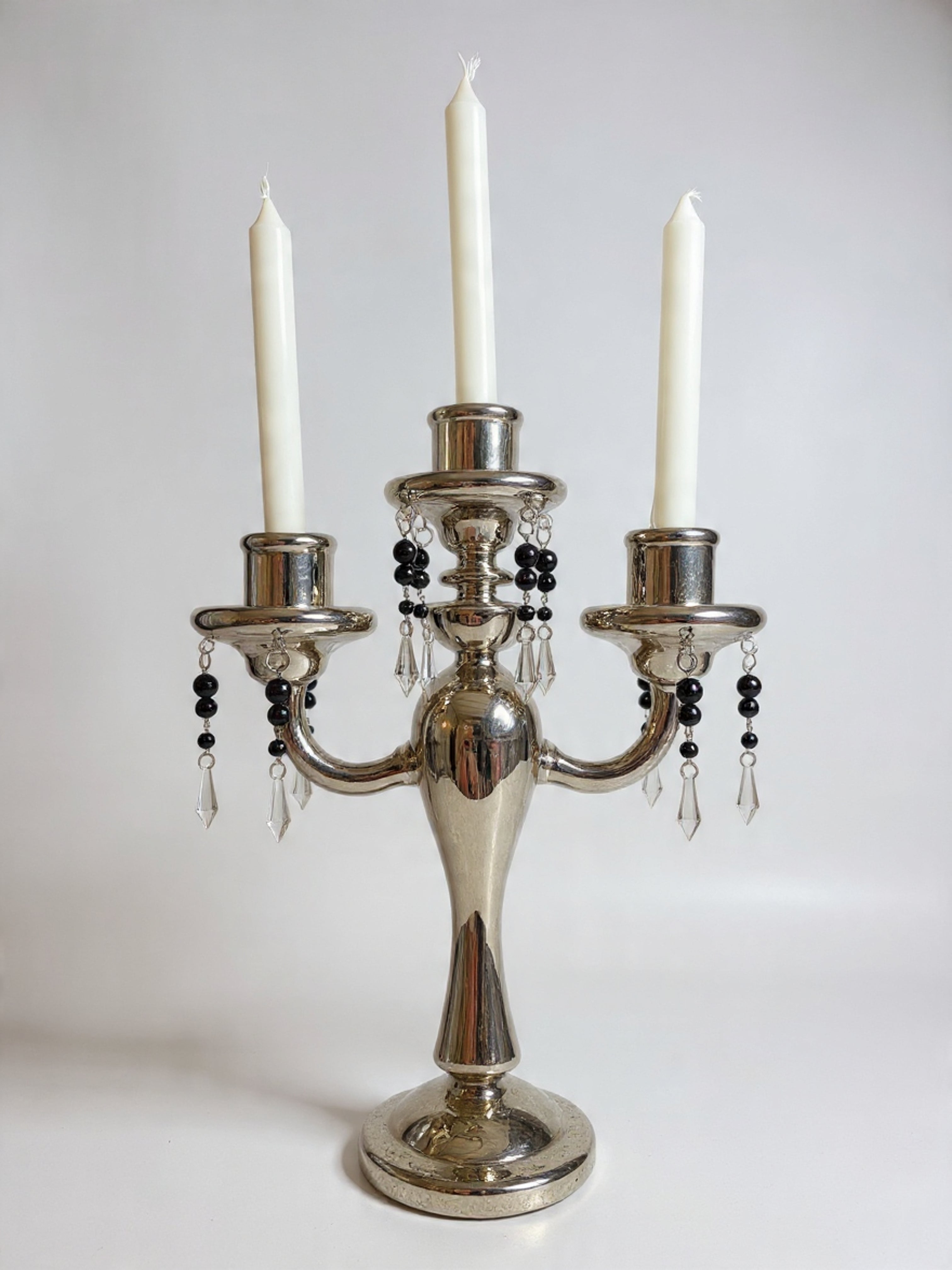 Candelabro 3 Brazos Vidrio Pyrex