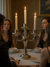 Candelabro 3 Brazos Vidrio Pyrex