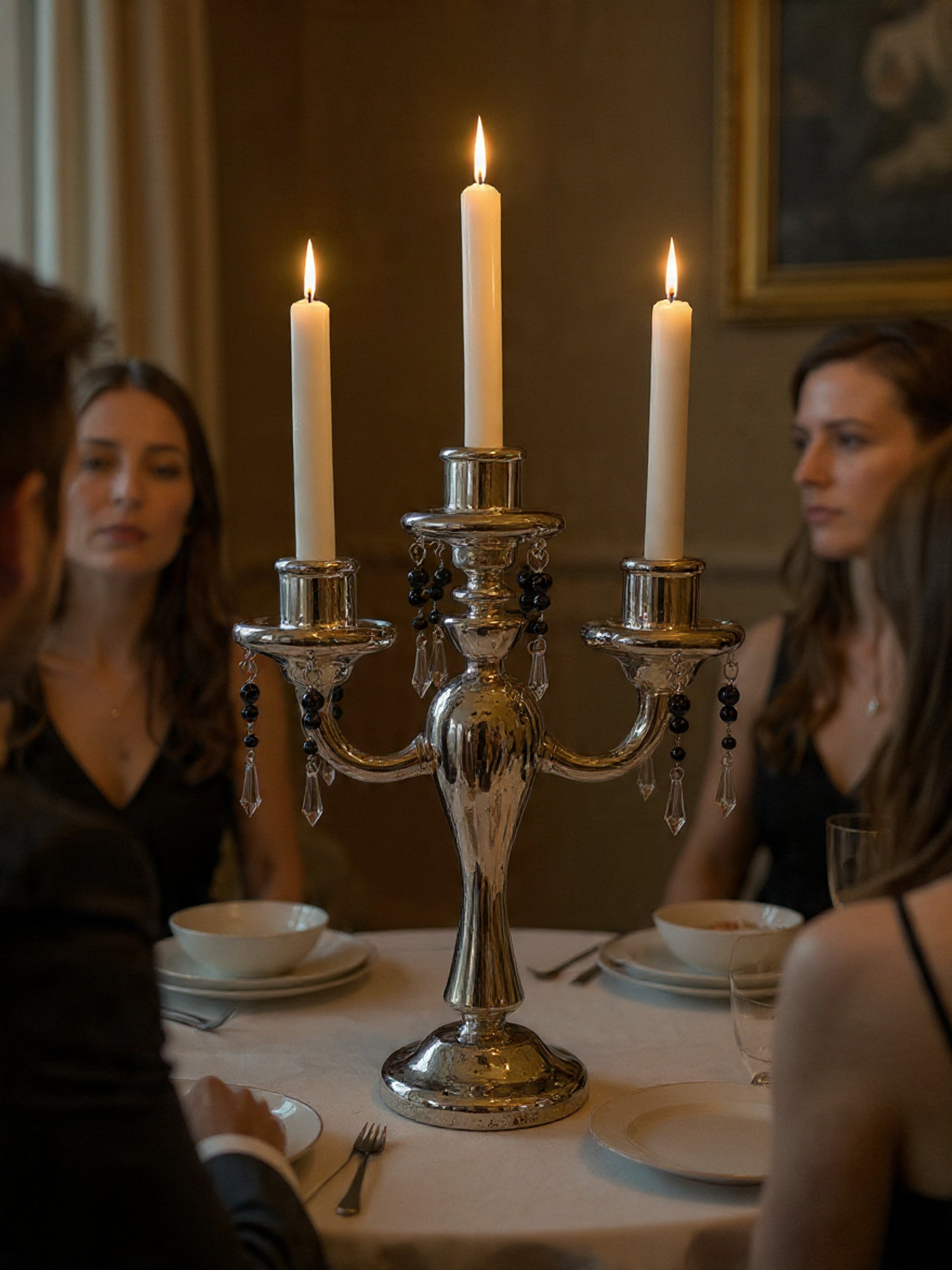 Candelabro 3 Brazos Vidrio Pyrex