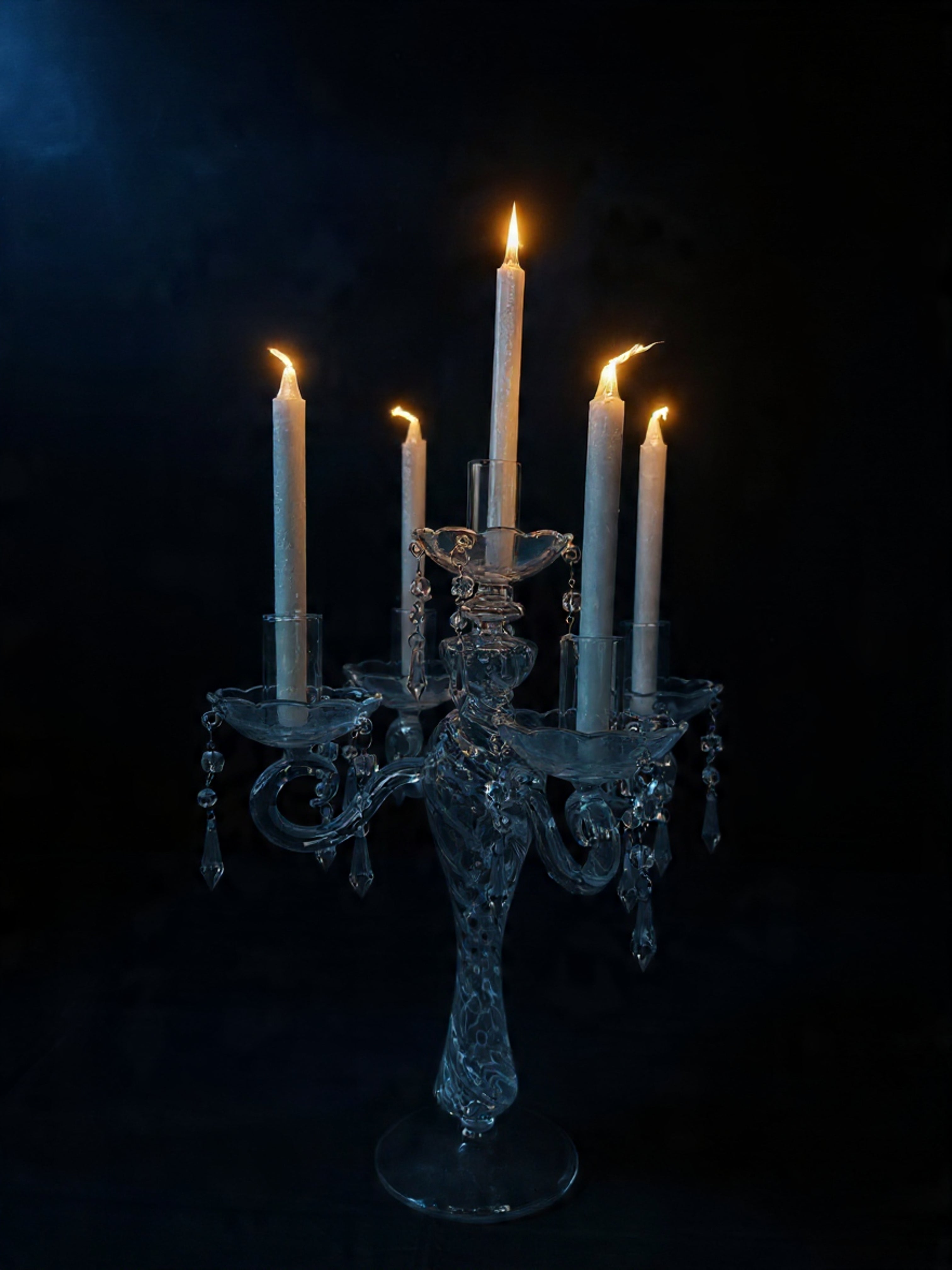 Candelabro 5 Brazos vidrio