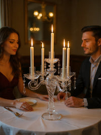 Candelabro 5 Brazos vidrio