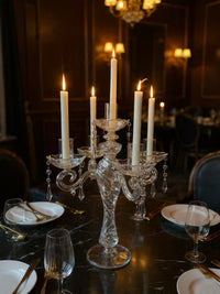 Candelabro 5 Brazos vidrio